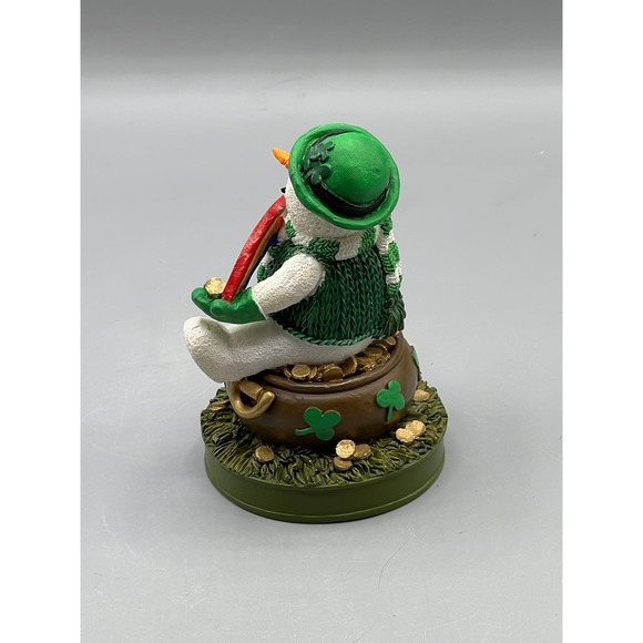 Always Cool Papel Giftware Luck O' the Irish Snowman Leprechaun Pot of Gold - Picture 4 of 8